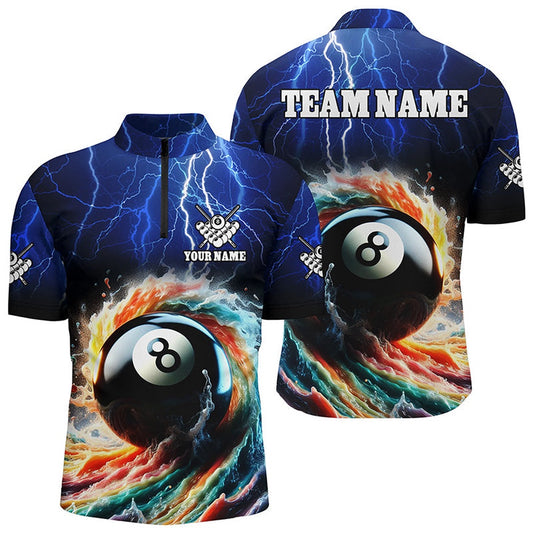 Colorful 8 Ball Pool Jerseys Custom Jersey Shirts, Team League Billiard Shirts, Billiard Team Jersey Shirt