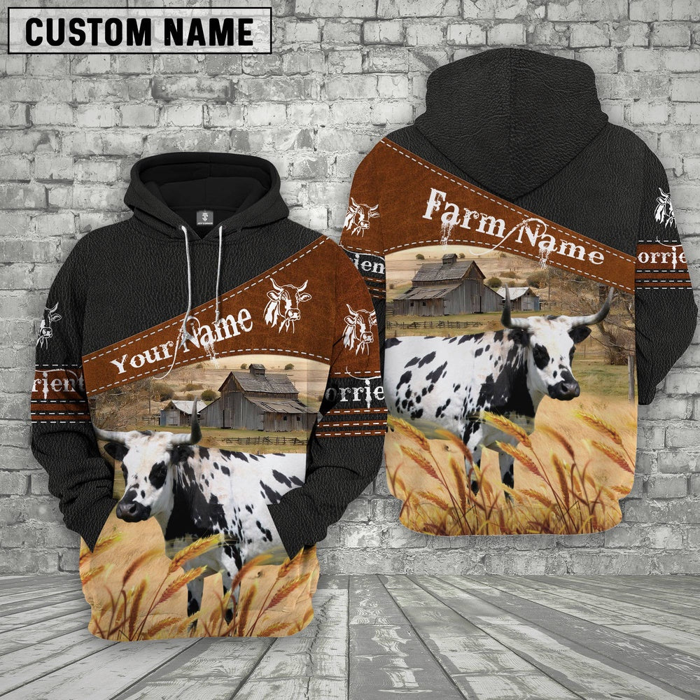 Corriente On Farm Custom Name Printed 3D Black Hoodie, Farmer Hoodie, Custom Farm Shirts, Farmer T Shirt