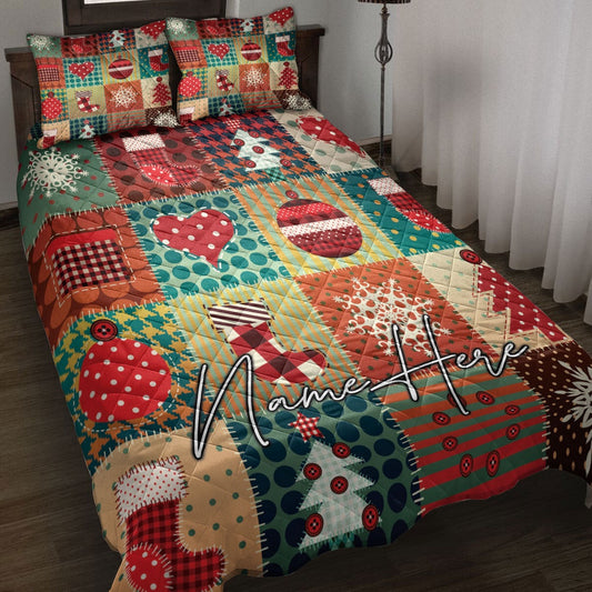 Cozymas Patchwork Xmas Winter Bedding Set, Christmas Beddings, Xmas Bedding Sets