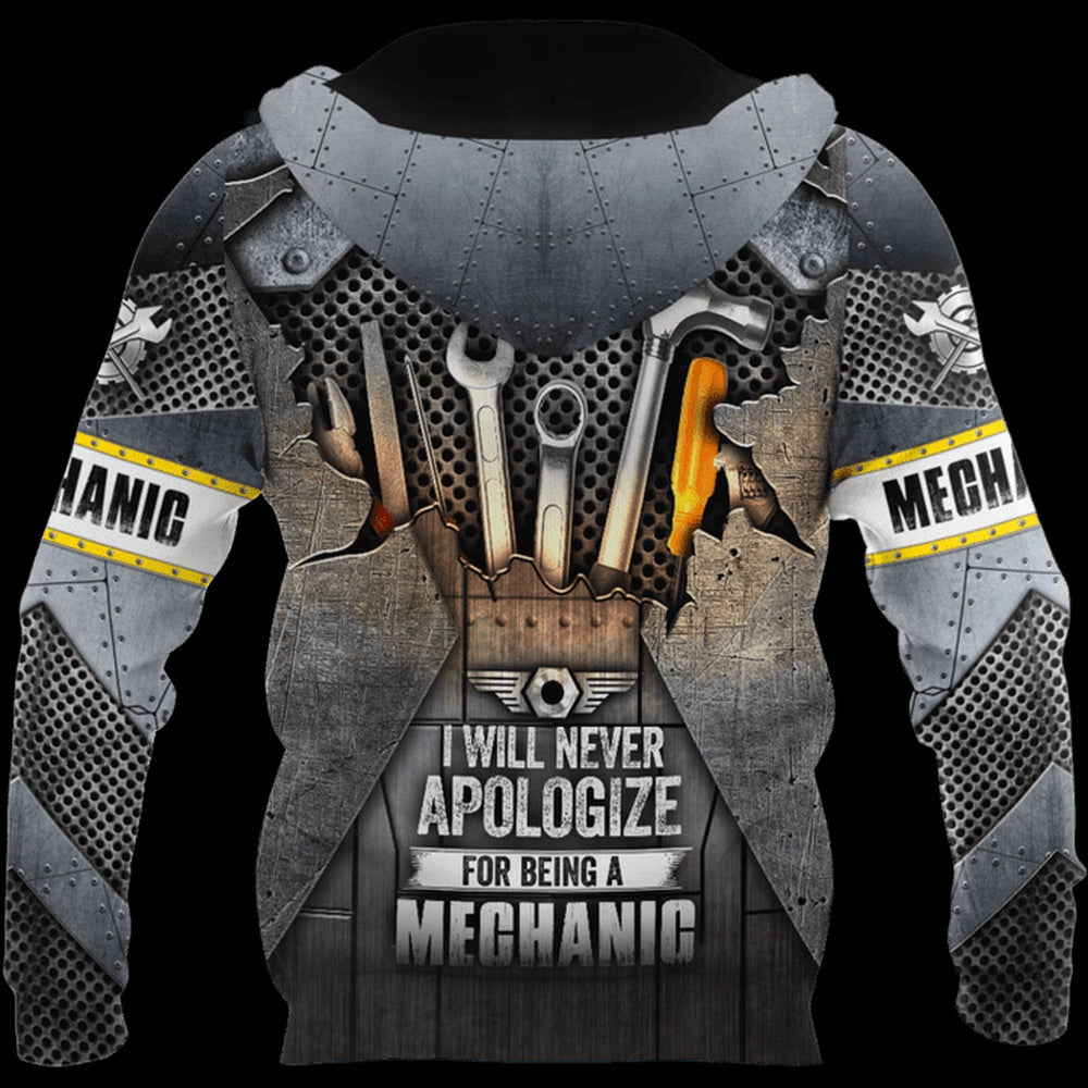 Custom Name Being A Mechanic Printed 3D Hoodie, Farmer Hoodie, Custom Farm Shirts, Farmer T Shirt