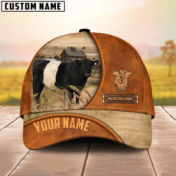 Custom Name Belted Galloway Leather Pattern Cap TT7, Farmer Cap, Vintage Farmer Hat, Mens Farmer Hats, Cap For Farmers