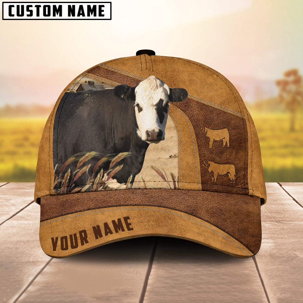 Custom Name Black Hereford Cap, Farmer Cap, Vintage Farmer Hat, Mens Farmer Hats, Cap For Farmers