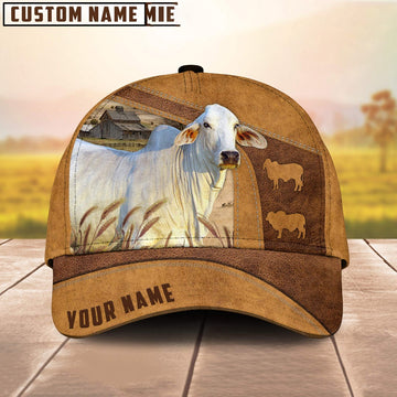 Custom Name Brahman Cattle Cap, Farmer Cap, Vintage Farmer Hat, Mens Farmer Hats, Cap For Farmers