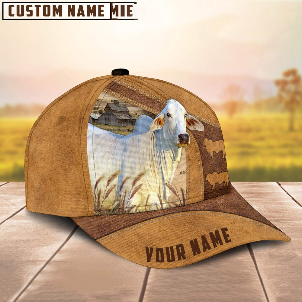 Custom Name Brahman Cattle Cap, Farmer Cap, Vintage Farmer Hat, Mens Farmer Hats, Cap For Farmers