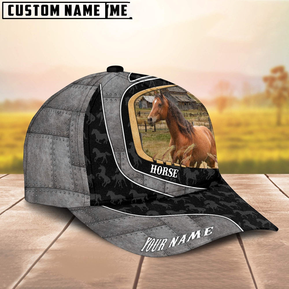 Custom Name Charolais Cattle Metal Pattern Cap, Farmer Cap, Vintage Farmer Hat, Mens Farmer Hats, Cap For Farmers