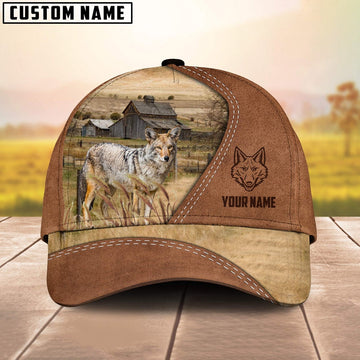 Custom Name Coyotes Brown Cap, Farmer Cap, Vintage Farmer Hat, Mens Farmer Hats, Cap For Farmers