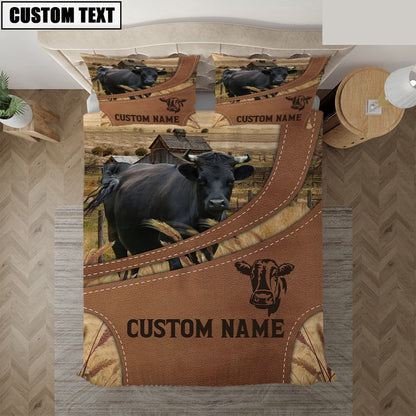 Custom Name Dexter On Farm Bedding Set, Farm Bedding Set, Farmhouse Bedding Set