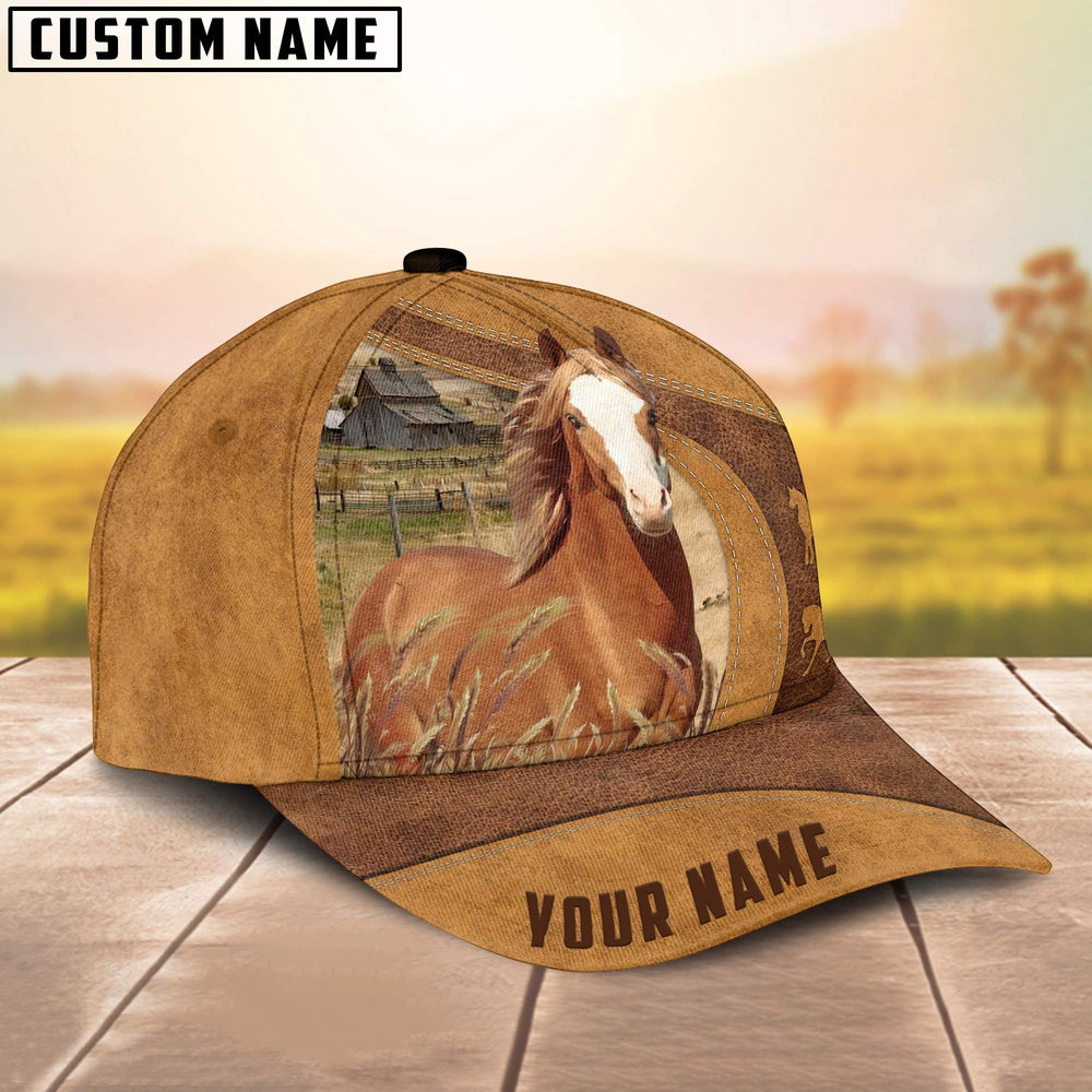 Custom Name Farm Welsh Cob Horses Cap, Farmer Cap, Vintage Farmer Hat, Mens Farmer Hats, Cap For Farmers