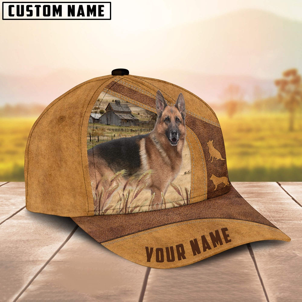 Custom Name German Shepherd Cap, Farmer Cap, Vintage Farmer Hat, Mens Farmer Hats, Cap For Farmers