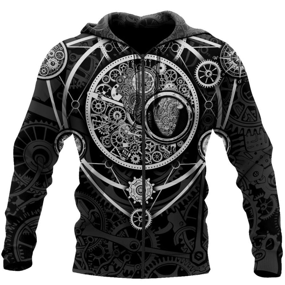 Custom Name Heart of Mechanic Printed 3D Hoodie, Farmer Hoodie, Custom Farm Shirts, Farmer T Shirt