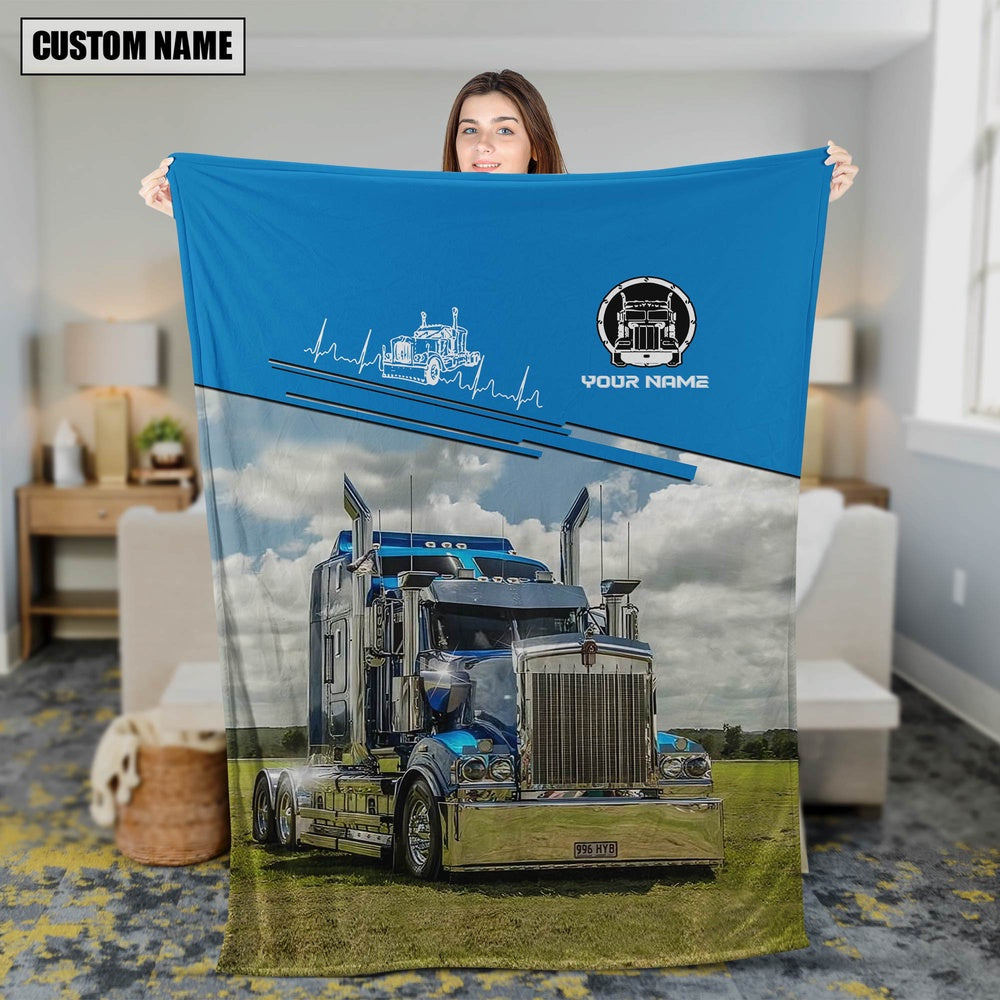 Custom Name I'm Not Stop When I'm Tire, I'm Stop When I'm Done Trucker Blanket 2024, Farm Blanket, Farm Animal Blanket