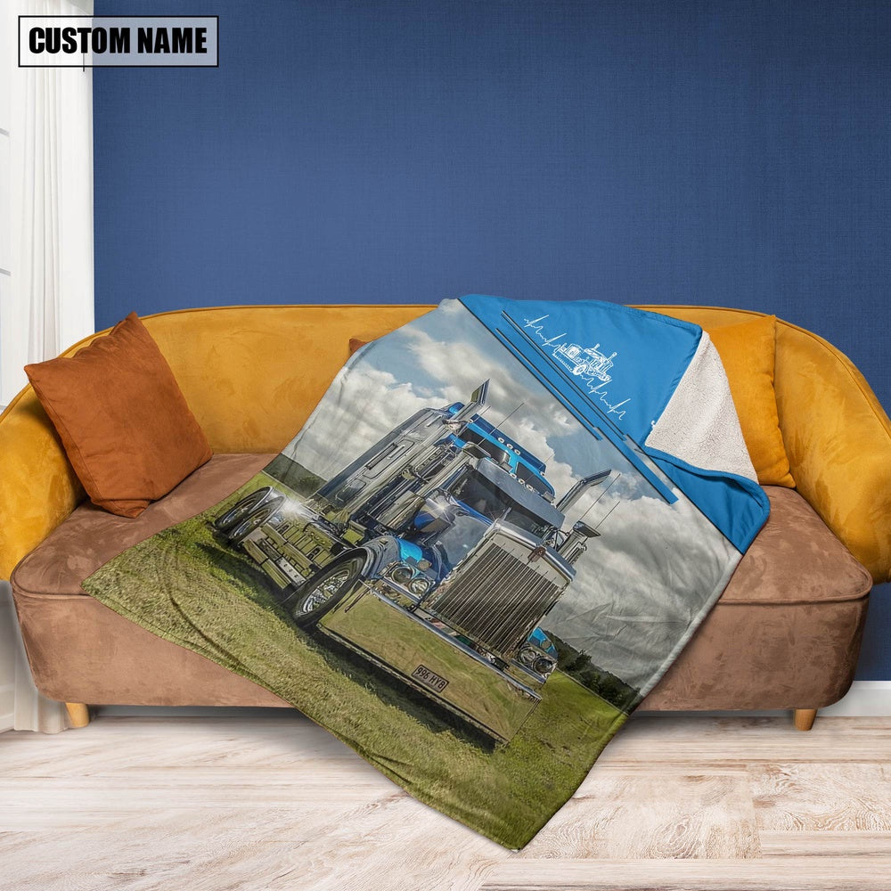 Custom Name I'm Not Stop When I'm Tire, I'm Stop When I'm Done Trucker Blanket 2024, Farm Blanket, Farm Animal Blanket