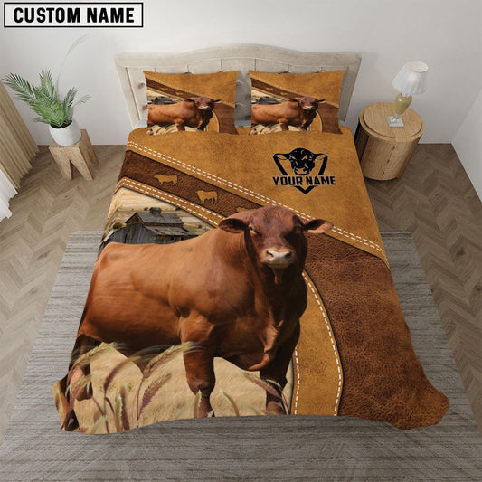 Custom Name Senepol Bedding Set, Farm Bedding Set, Farmhouse Bedding Set