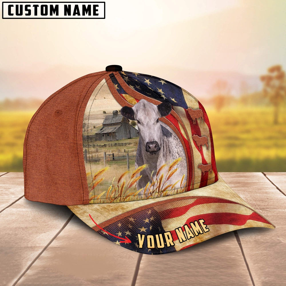 Custom Name Speakle Park US Flag 3D Cap, Farmer Cap, Vintage Farmer Hat, Mens Farmer Hats, Cap For Farmers
