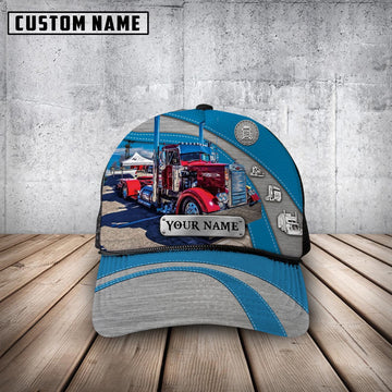 Customized Name Blue And Red Trucker Mesh Cap 2024, Farmer Cap, Vintage Farmer Hat, Mens Farmer Hats, Cap For Farmers