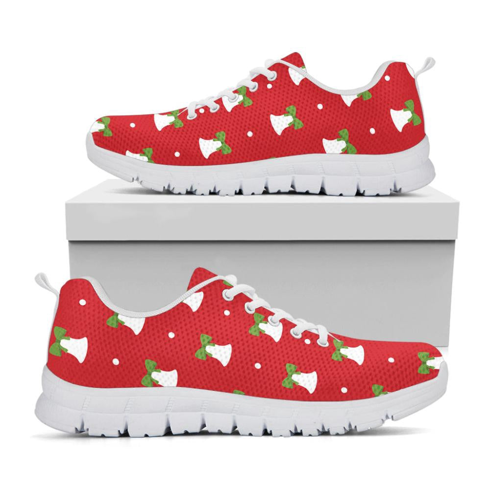 Cute Christmas Bell Pattern Print Shoes Sneaker, Christmas Shoes, Chistmas Sneaker, Christmas Running Shoes