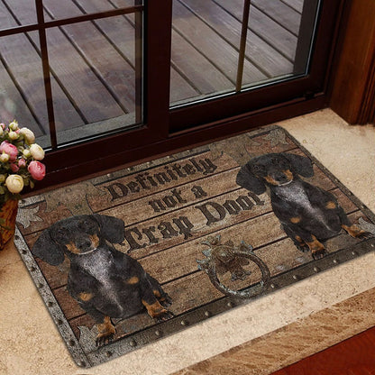 Dachshund Welcome Doormat, Definitely Not A Trap Door Dachshund Welcome Doormat, Pets Home Decor Door Mat