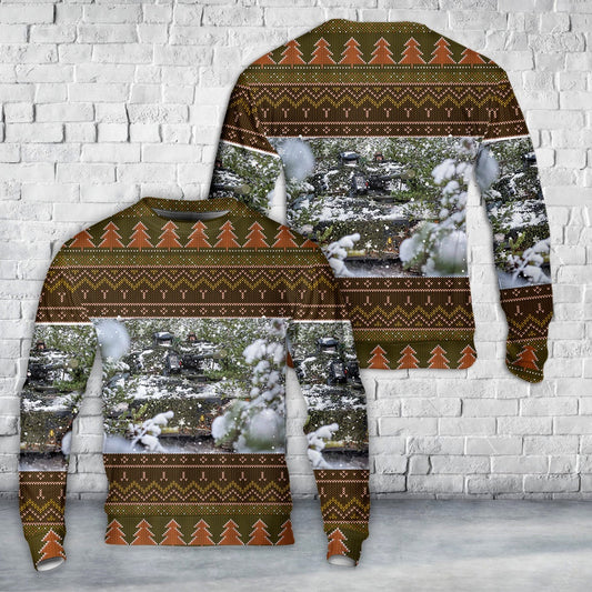 Danish Army CV9035DK Vehicle Christmas Sweater 3D, Christmas Ugly Sweater, Sweater Xmas, Ugly Sweater