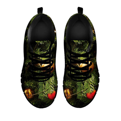 Decorated Christmas Tree Print Shoes Sneaker, Christmas Shoes, Chistmas Sneaker, Christmas Running Shoes