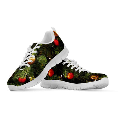 Decorated Christmas Tree Print Shoes Sneaker, Christmas Shoes, Chistmas Sneaker, Christmas Running Shoes