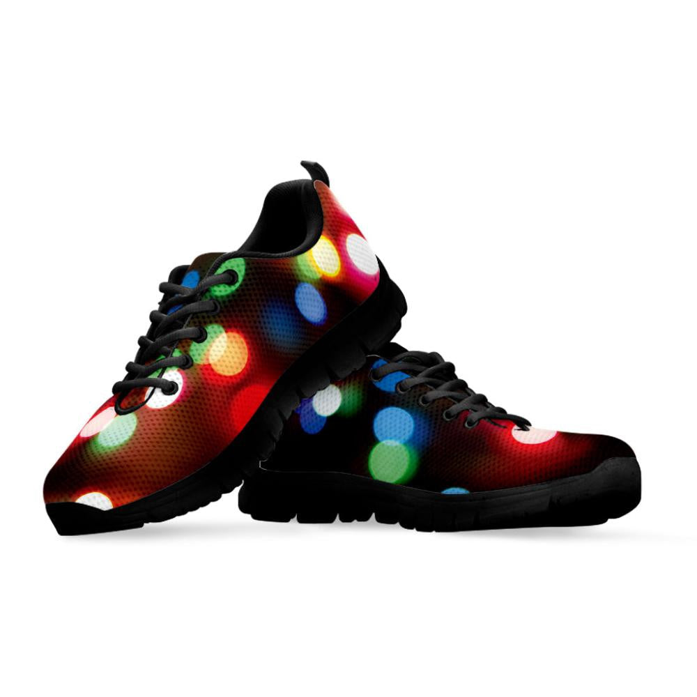 Defocused Christmas Lights Print Shoes Sneaker, Christmas Shoes, Chistmas Sneaker, Christmas Running Shoes