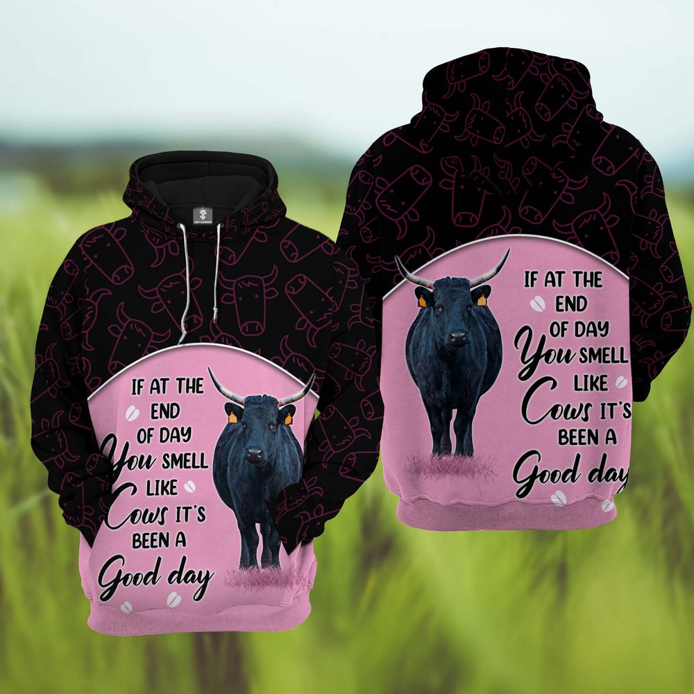 Dexter Cattle It's Been A Good Day 3D Hoodie, Farmer Hoodie, Farm Themed Shirts, Farm Tee Shirts