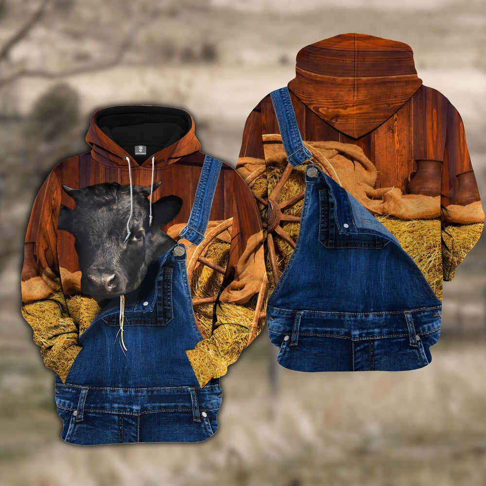 Dexter Farm Of Farmer Cattle Personalized All Over Printed Hoodie, Farmer Hoodie, Custom Farm Shirts, Farmer T Shirt