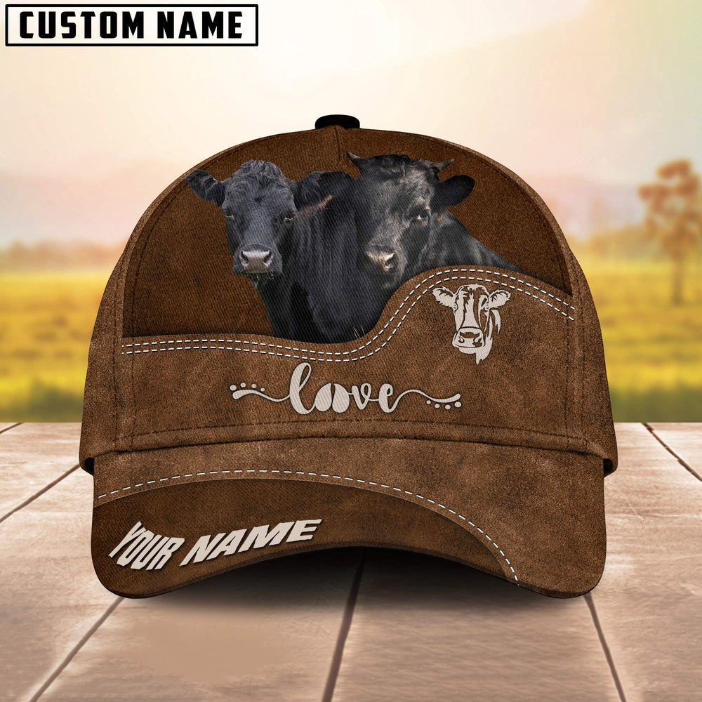 Dexter Love Leather Pattern Customized Name Cap, Farmer Cap, Vintage Farmer Hat, Mens Farmer Hats, Cap For Farmers