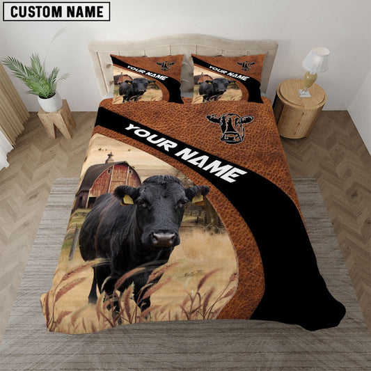 Dexter On The Farm Customized Name Red Barn Bedding Set, Farm Bedding Set, Farmhouse Bedding Set