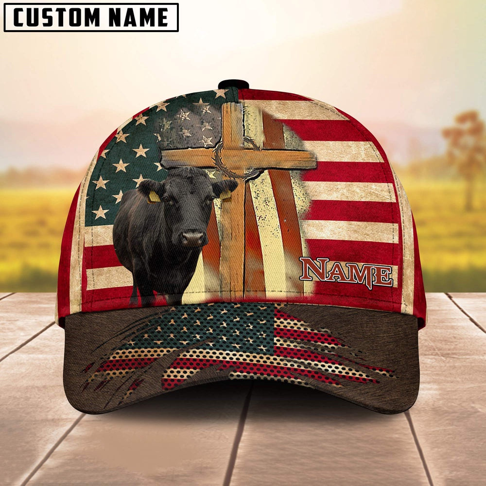 Dexter USA Flag Customized Name Cap, Farmer Cap, Vintage Farmer Hat, Mens Farmer Hats, Cap For Farmers