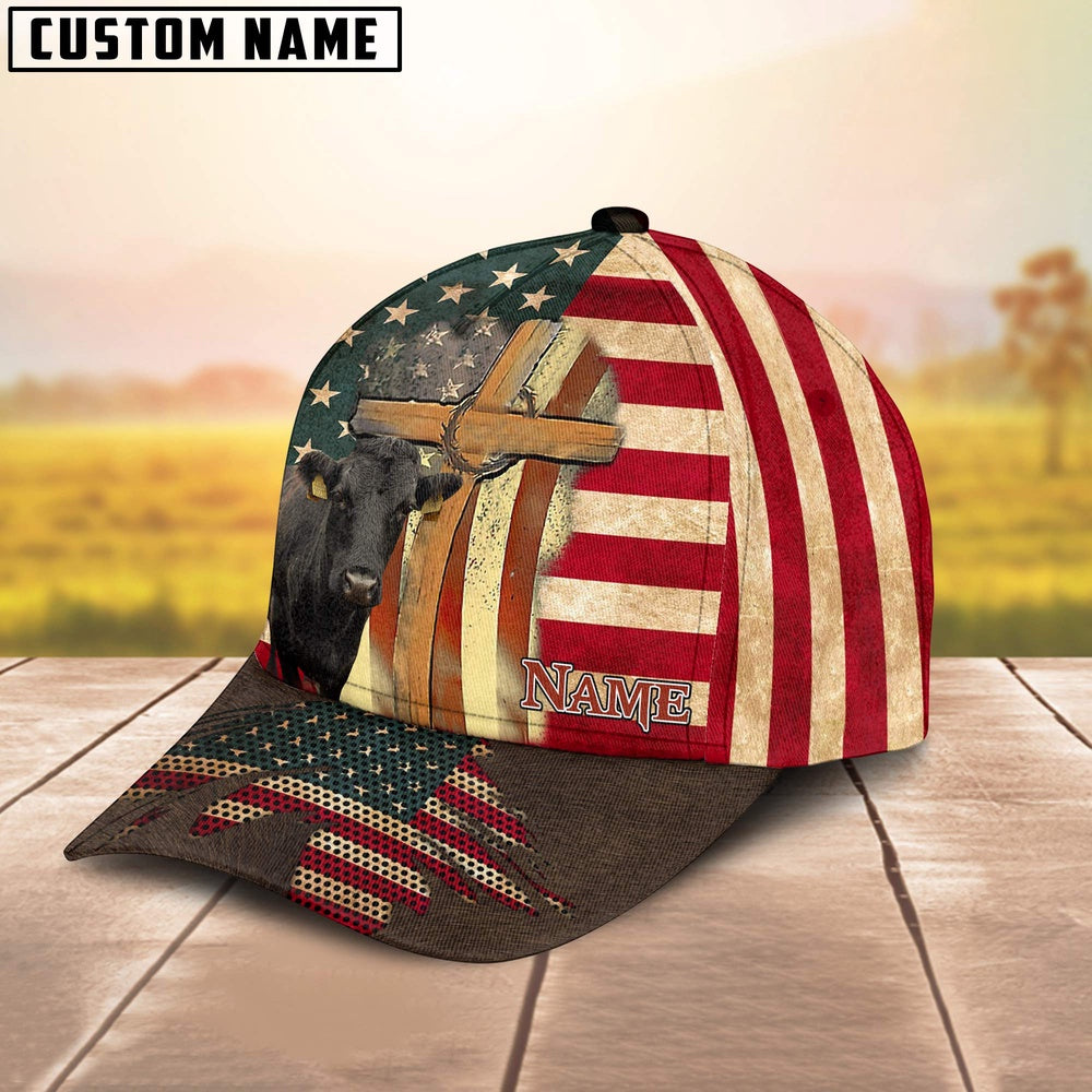Dexter USA Flag Customized Name Cap, Farmer Cap, Vintage Farmer Hat, Mens Farmer Hats, Cap For Farmers