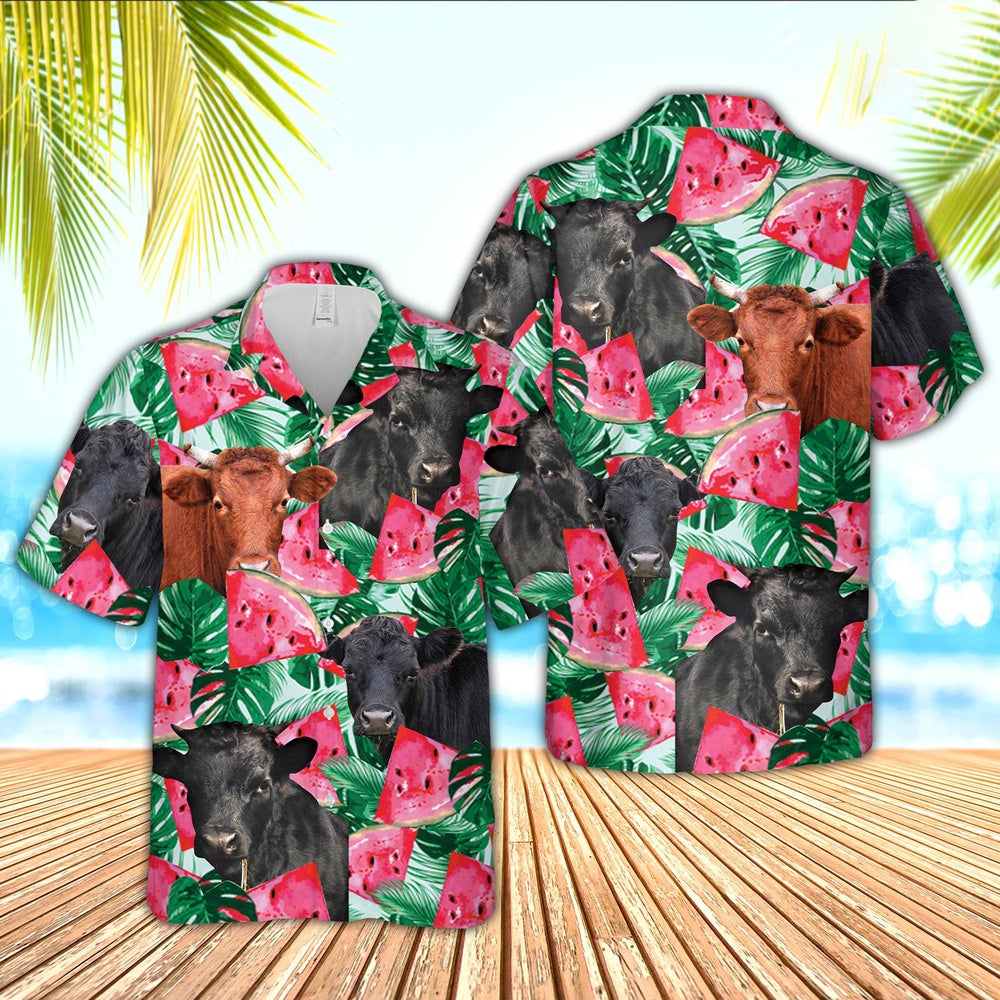 Dexter Watermelon 3D Hawaiian Shirt, Farm Hawaiian Shirt, Farmer Hawaii