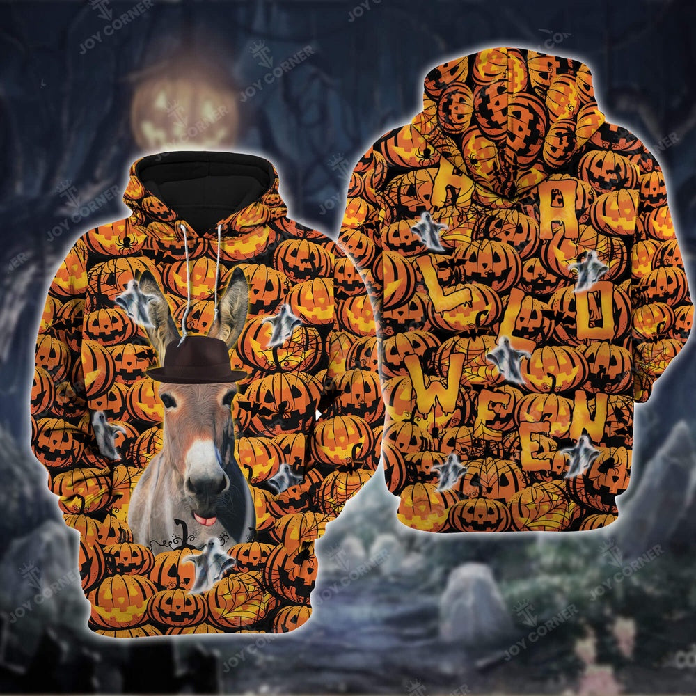 Donkey Halloween 3D Shirt, Farmer Hoodie, Farm Themed Shirts, Farm Tee Shirts