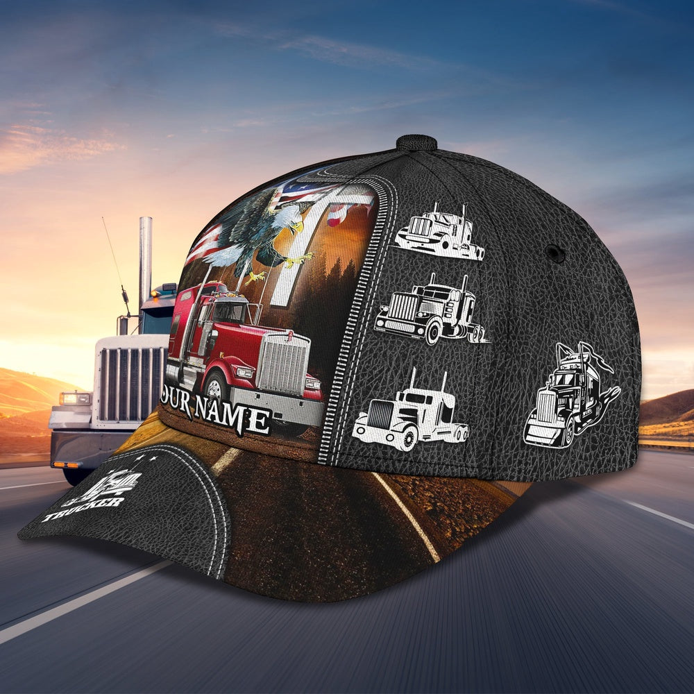 Eagle Pride Trucker Customized Name 3D Cap, Farmer Cap, Vintage Farmer Hat, Mens Farmer Hats, Cap For Farmers