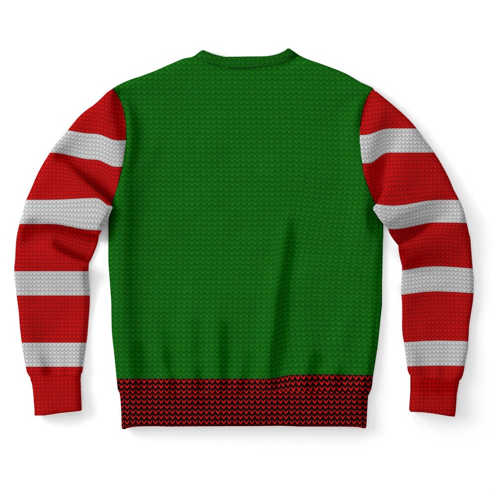 Elf Costume Print Ugly Christmas Sweater, Christmas Ugly Sweater, Sweater Xmas, Ugly Sweater