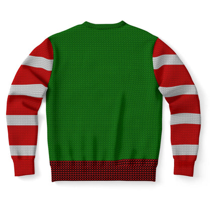 Elf Costume Print Ugly Christmas Sweater, Christmas Ugly Sweater, Sweater Xmas, Ugly Sweater