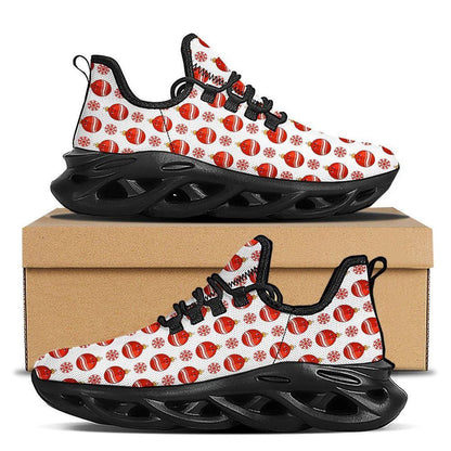Emoji Cute Christmas Print Pattern Black Max Soul Shoes, Christmas Sneakers, Christmas Shoes, Christmas Clunky Sneaker