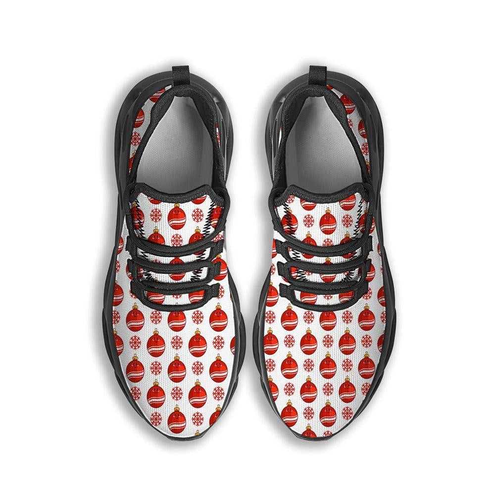 Emoji Cute Christmas Print Pattern Black Max Soul Shoes, Christmas Sneakers, Christmas Shoes, Christmas Clunky Sneaker