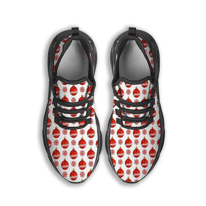 Emoji Cute Christmas Print Pattern Black Max Soul Shoes, Christmas Sneakers, Christmas Shoes, Christmas Clunky Sneaker