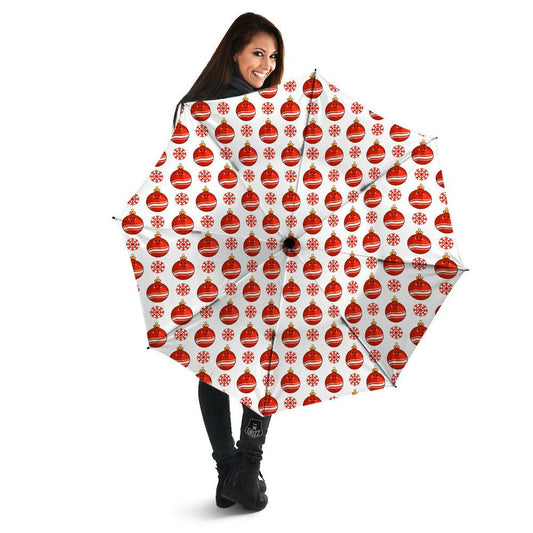 Emoji Cute Christmas Print Pattern Umbrella, Christmas Umbrella, Xmas Umbrella