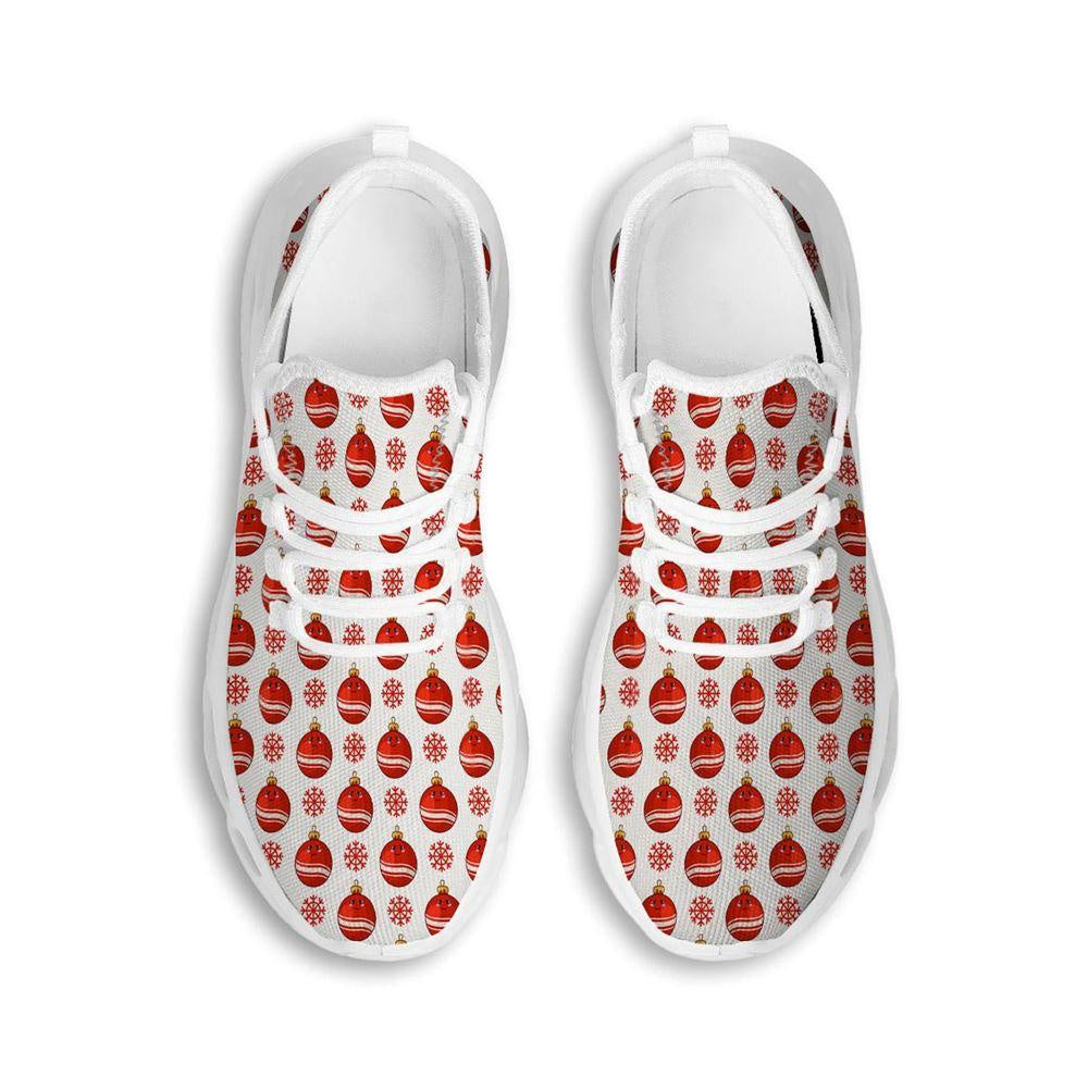 Emoji Cute Christmas Print Pattern White Max Soul Shoes, Christmas Sneakers, Christmas Shoes, Christmas Clunky Sneaker