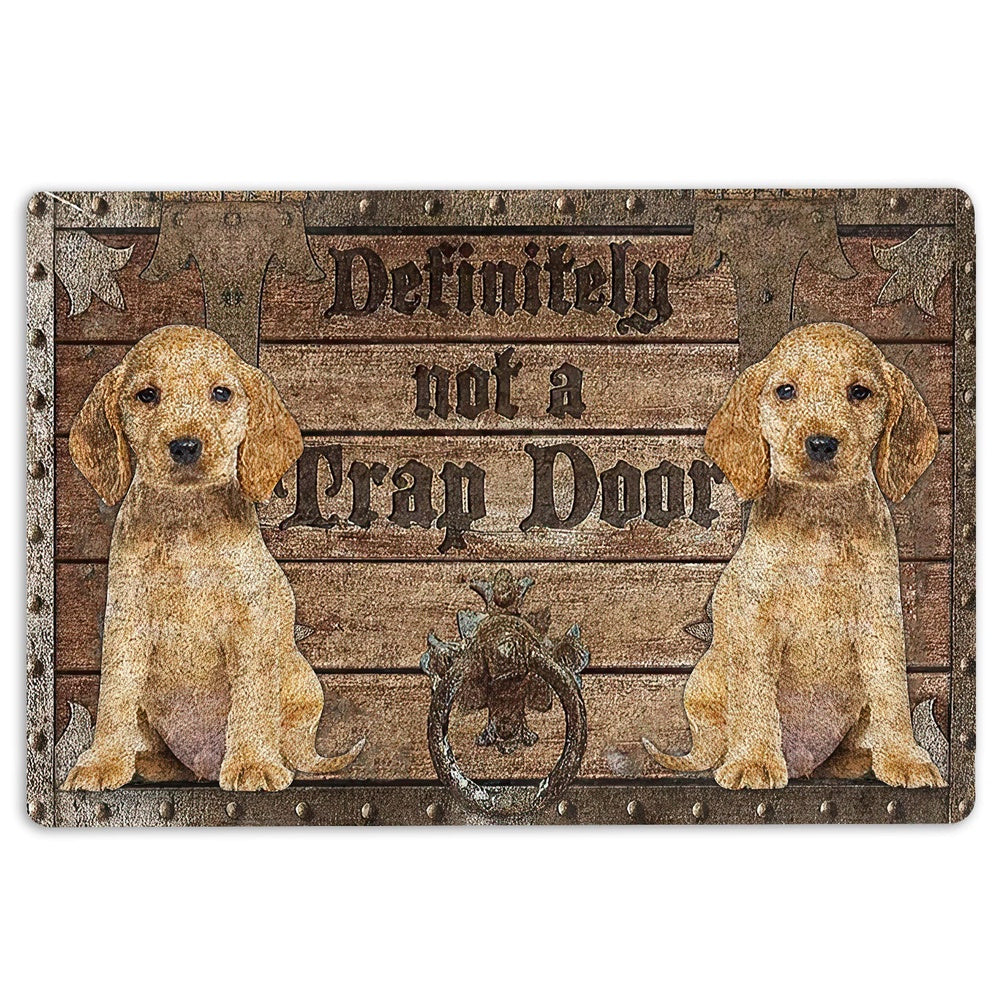 English Cocker Spaniel Welcome Doormat, Definitely Not A Trap Door English Cocker Spaniel Welcome Doormat, Pets Home Decor Door Mat