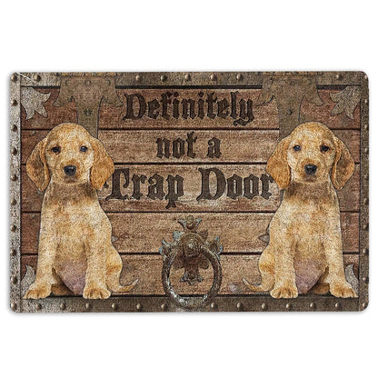 English Cocker Spaniel Welcome Doormat, Definitely Not A Trap Door English Cocker Spaniel Welcome Doormat, Pets Home Decor Door Mat
