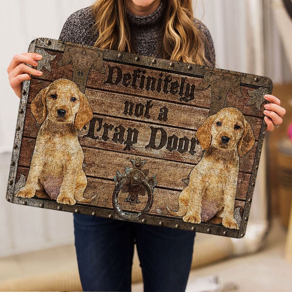 English Cocker Spaniel Welcome Doormat, Definitely Not A Trap Door English Cocker Spaniel Welcome Doormat, Pets Home Decor Door Mat