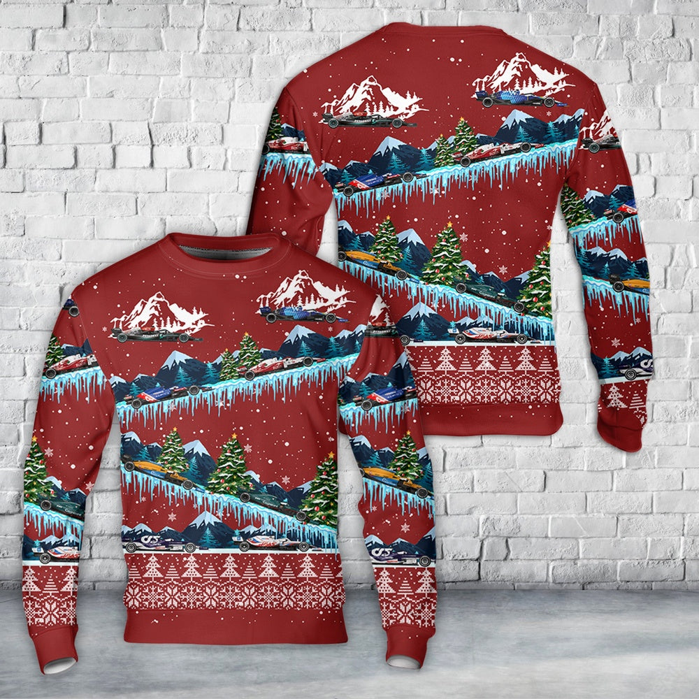 F1 Formula One Teams 2021 Christmas Sweater, Christmas Ugly Sweater, Sweater Xmas, Ugly Sweater