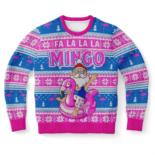 Fa La La La Mingo Santa Ugly Christmas Sweater, Christmas Ugly Sweater, Sweater Xmas, Ugly Sweater