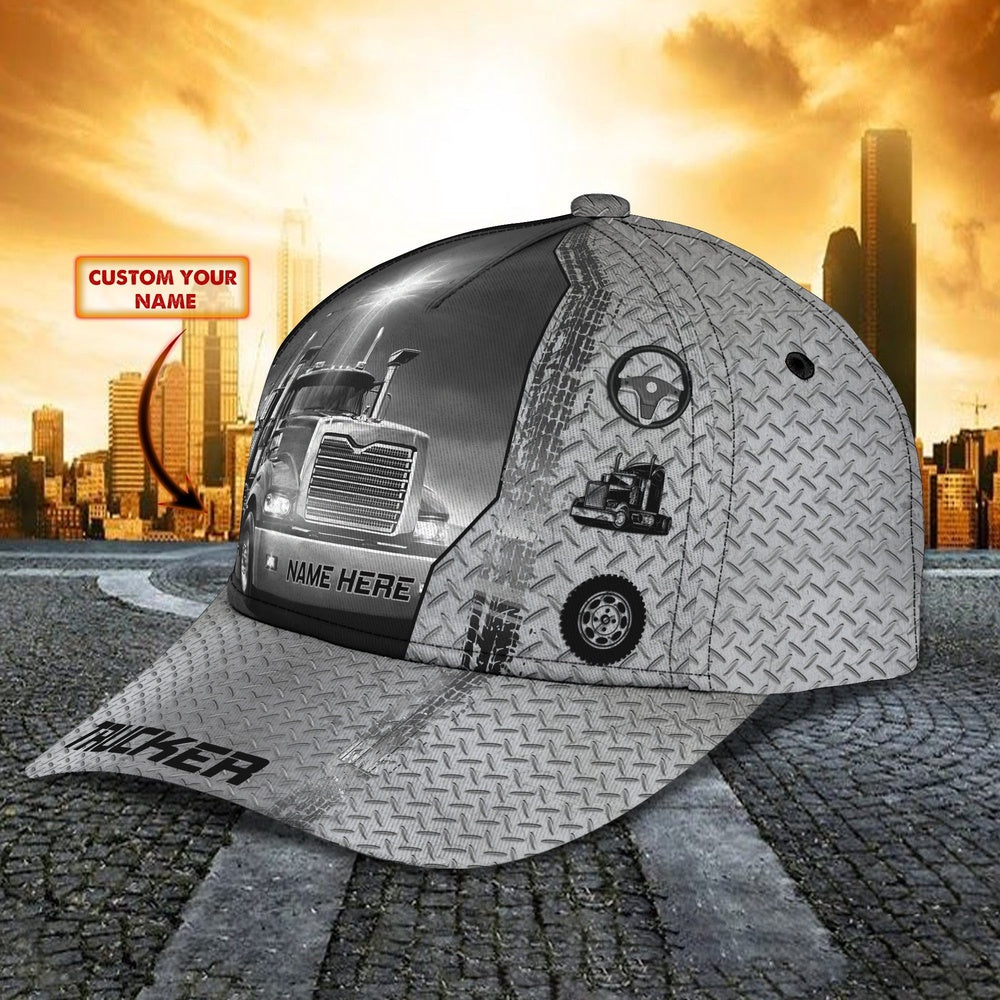 Faithful Trucker Customized Name 3D Cap, Farmer Cap, Vintage Farmer Hat, Mens Farmer Hats, Cap For Farmers