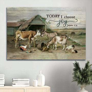 Farm Canvas, Animal Farm, Old Barn, Farm Painting Landscape Canvas, Farmhouse Canvas, Farm Gift, Farm Home Decor
