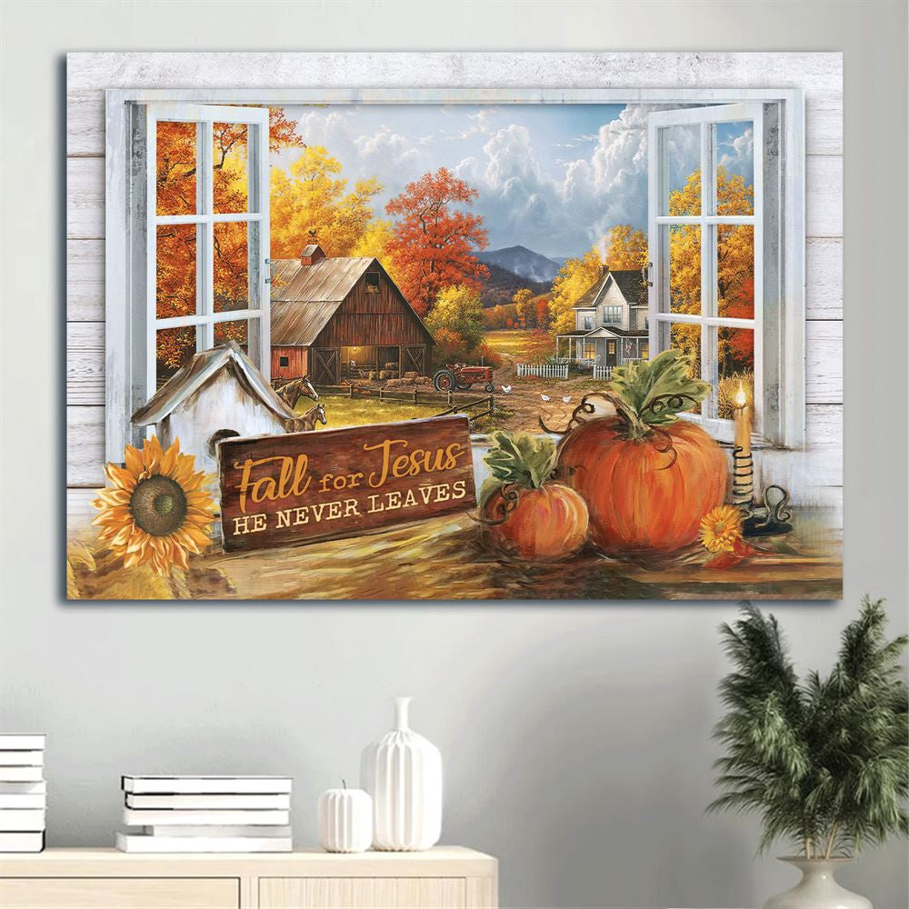 Farm Canvas, Autumn Painting, Pumpkin, Halloween Artwork, Farmhouse Canvas, Farmhouse Canvas, Farm Gift, Farm Home Decor