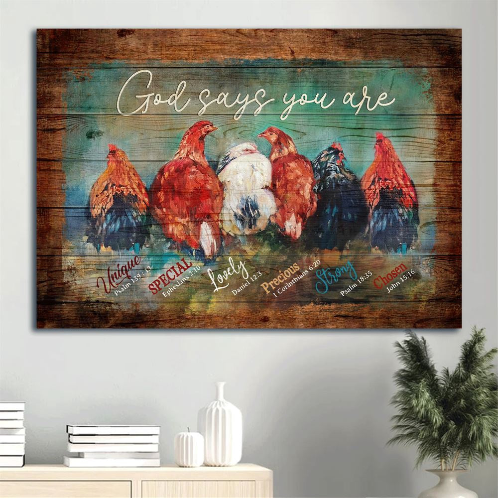 Farm Canvas, Awesome Chicken, Farm Canvas, Farmhouse Canvas, Farm Gift, Farm Home Decor